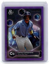 2022 Bowman Platinum Carlos Colmenarez Precious Elements Purple /250