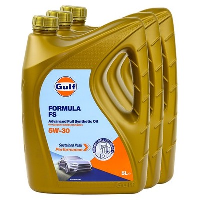 Motoröl Gulf Formula FS 5W-30 3 X 5 Liter für Renault Subaru Suzuki Toyota VW