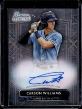 2022 Bowman Sterling Carson Williams Prospect Auto Autograph #PA-CW Rays