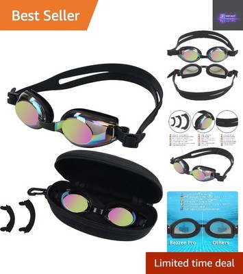 Versatile No Leak Swimming Goggles for Adults - UV Protection & Adjustable Fit
