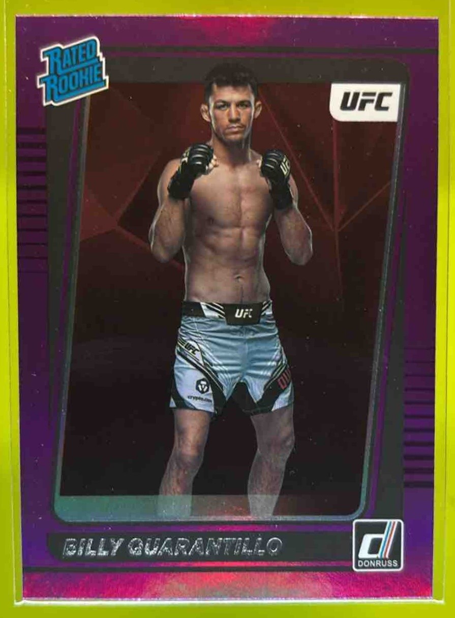 2022 Donruss UFC Billy Quarantillo Press Proof Purple #201 RC Rated Rookie