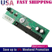PATA IDE to Serial ATA SATA Adapter Converter Card for 3.5/2.5 HDD DVD 7 15 Pin