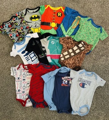 Very Nice Baby Boy Clothes (6-9 Months) DC Comics! Star Wars! Champion!