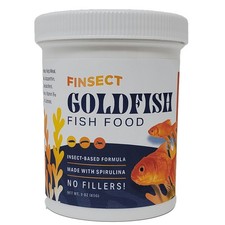 Insect Based Goldfish Food Crumbles High Protein Color Enhancer Nutrient Formula