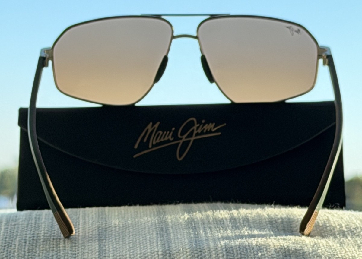 Maui Jim Keawawa MJ 620 16 Gold Metal Frame + Gold to Silver