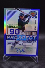Jorbit Vivas Auto /149 2024 Panini Prospect Edition Blue Holo New York Yankees