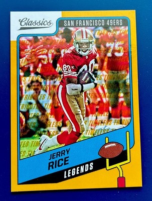 Jerry Rice 2021 Classics Timeless Legends Gold #113 Serial Numbered 91/99 49ers