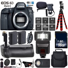 Canon EOS 6D Mark II DSLR Camera Body Only Professional Battery Grip