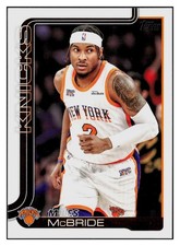 Miles McBride 2025-26 Topps #17 New York Knicks NBA *315