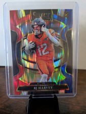 2025 Panini Select - Concourse RJ Harvey #10 Red & Blue Shock Prizm (RC)
