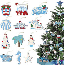 12 Pcs Beach Christmas Coastal Ornaments for Christmas Tree
