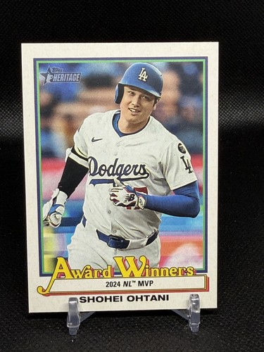 2025 Topps Heritage High Number Shohei Ohtani #AW-1 - Award Winners MVP Insert