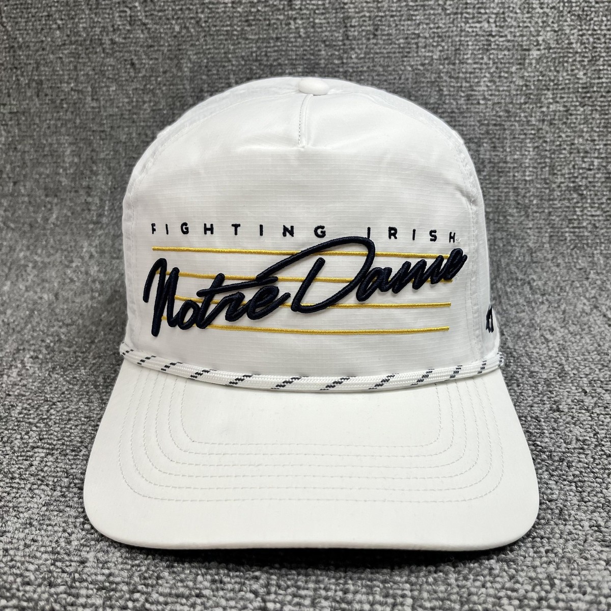 Notre Dame Fighting Irish '47 Brand Expressway Hitch White Rope Snapback Hat