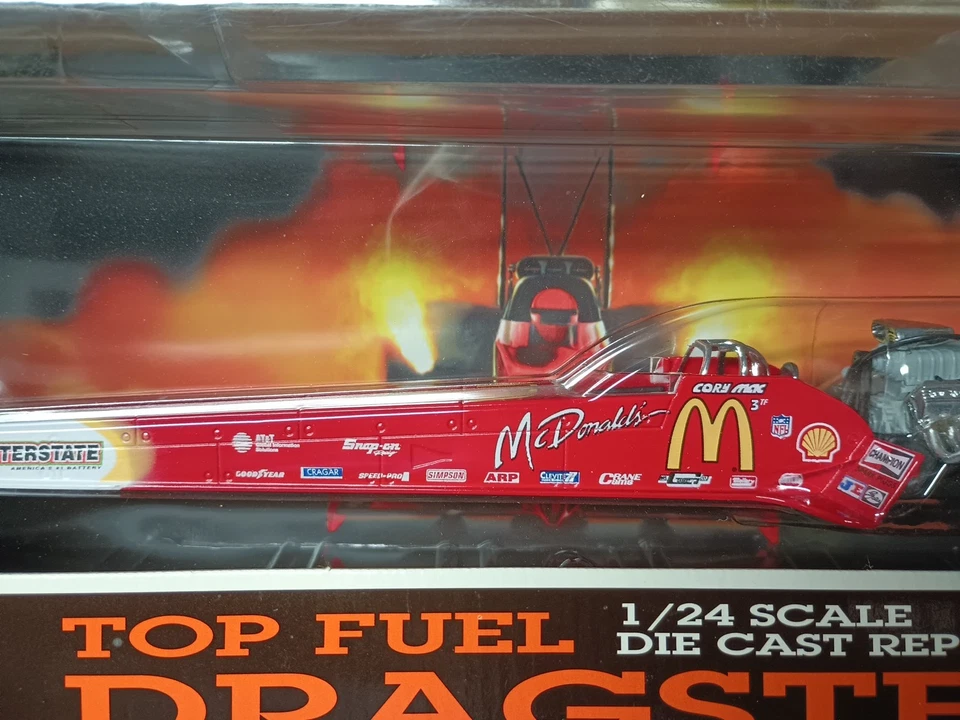 Top Fuel Dragster NHRA. Cory. Mac/Donald's 1/24,Campeones de Carreras.Envío Gratis Foto 2 de 4