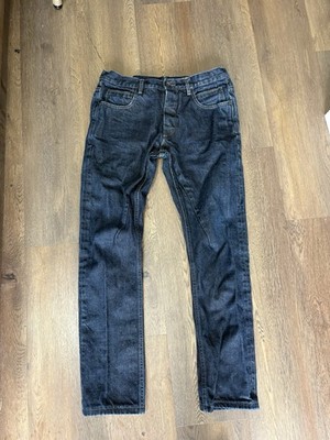 Rick Owens DRKSHDW Detroit Cut Selvedge Denim Blue Size 30