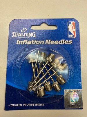 Spalding Air Inflating Needles 10-Pack for basketball, soccerball, football