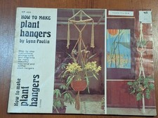Macrame How to Make Plant Hangers Macrame Instruction Booklet Lynn Paulin 1970's