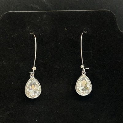 Women s Drop/Dangle Crystal Rhinestone Earrings With Silver Back