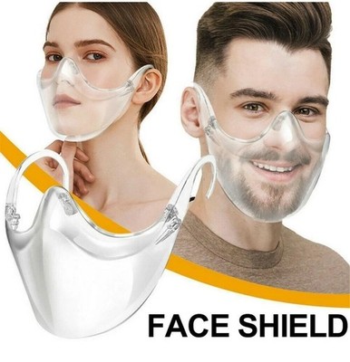 DIGIGRE Face Shield Protective Mask Anti-fog Transparent Polycarbonate 2PCS