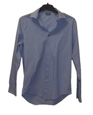 Men s Kenneth Cole Reaction Blue Slim Fit Size 15 Dress Shirt 32-33