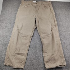Carhartt Canvas Pants 40x30 B159 MUS Loose Fit Brown