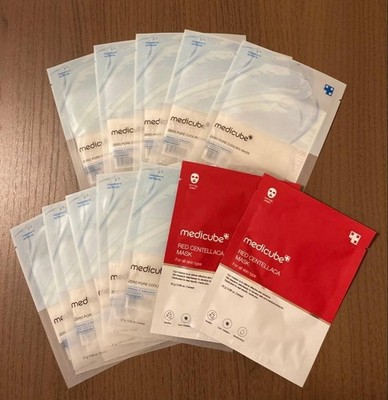 Medicube Zero Pore Cooling Mask + Red Centellaca Mask 12er Set From Japan New