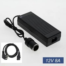 220V to 12V Power Inverter 96W 8A DC to AC Car Adapter Converter