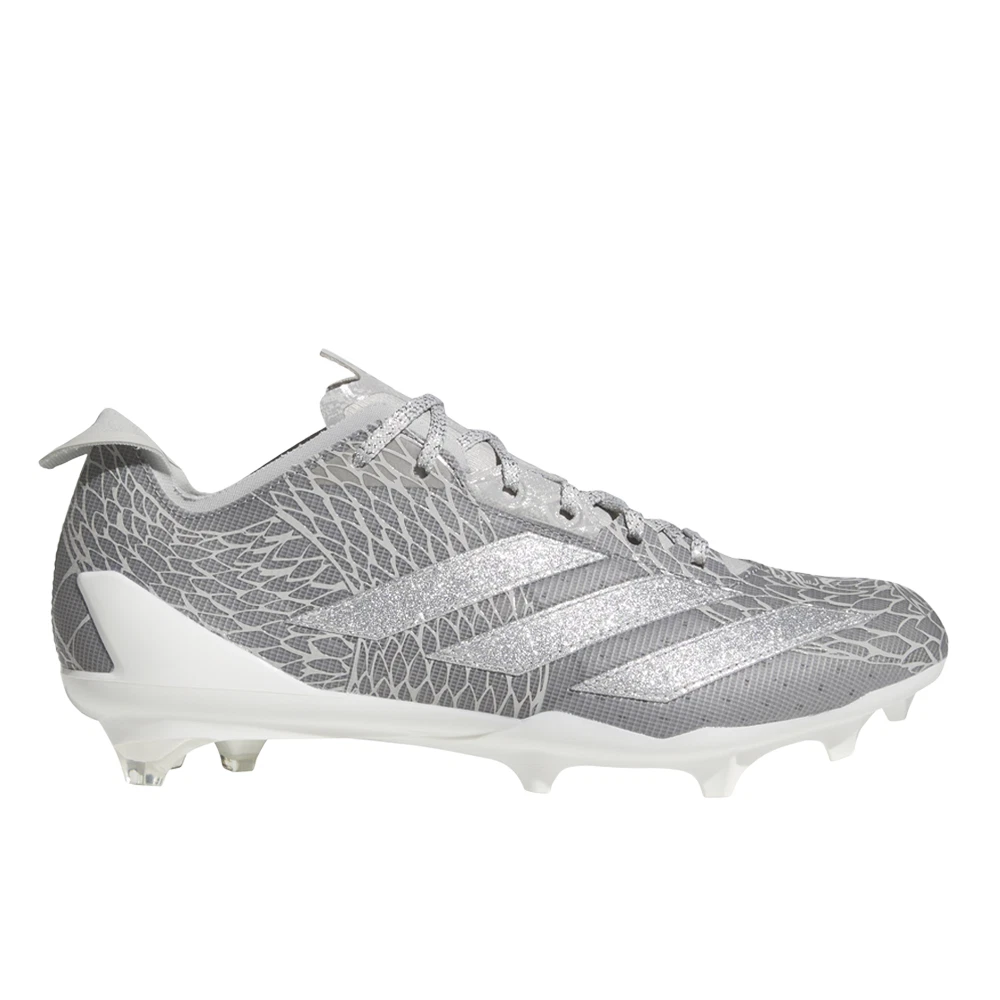 adidas Adizero Electric Football Cleats Mens Grey, Silver Sneakers Athletic Shoe