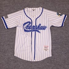 Crenshaw Baseball Jersey Mens Small Pinstripe Victory Lap TMC Streetwear