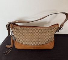 Coach Soho Brown Signature Canvas Shoulder Bag F10418