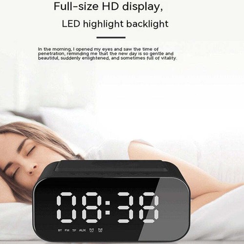 BT510 15W LED Clock Wireless Charging Bluetooth Speaker Multifunctional Smart Mi - Afbeelding 5 van 10