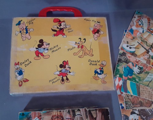 Vintage Walt Disney Productions Mickey Mouse Bild Würfel Blöcke Puzzle Deutschland - Bild 10 von 13