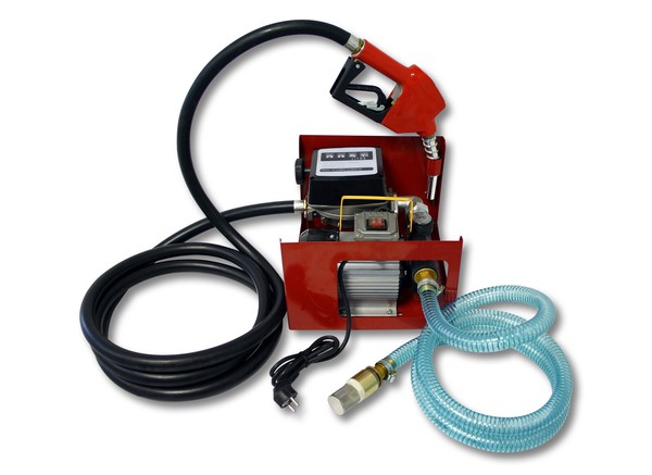 Bio Dieselpumpe HeizöLpumpe Selbstansaugend 230V/550W 60L/Min Gestell Pistole-image