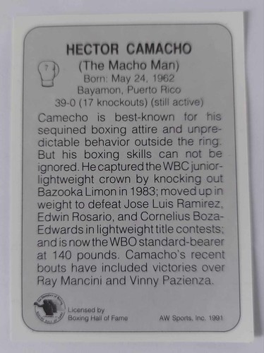 1991 AWS All World Sports Boxing Cards Singles Inserts (1 to 149) Pick Your Card - Picture 13 of 282