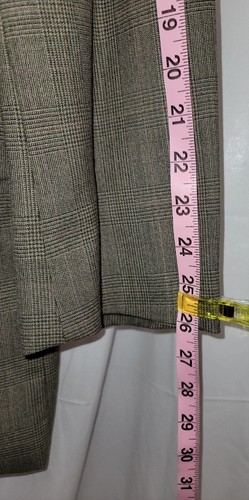 Mens 2 piece suit 44t, JP, Jean-PaulGermain Grey Plaid. - Picture 7 of 24