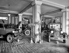 Photograph Vintage Trew Car Company Showroom Washington DC Year 1920c   8x10