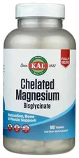 Kal Chelated Magnesium Bisglycinate 180 Tabs