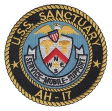USS Sanctuary AH-17 Patch