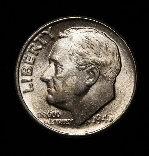 1946 Roosevelt Dime BU FB