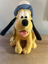 Disney Store 4th of July Pluto Mini Bean Bag Plush 8"