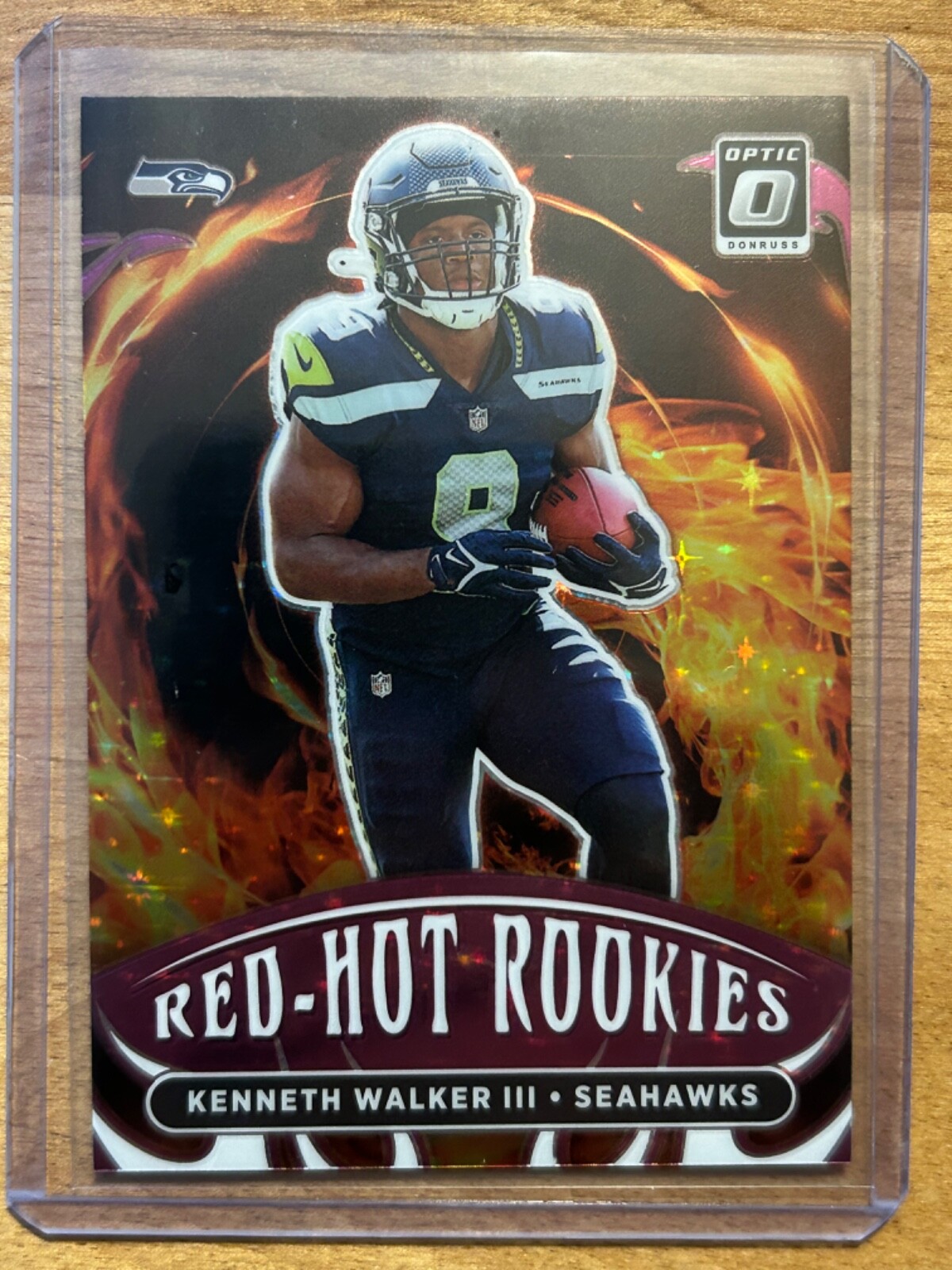 2022 Donruss Optic - Kenneth Walker - Red Hot Rookies - Purple Stars - SSP /25