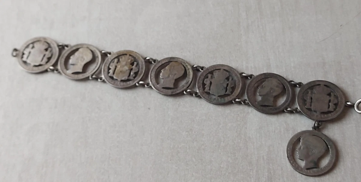 Bracelet Vintage En Argent Massif – Pièce Unique – Bijou Ancien Authentique