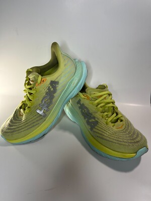 Hoka One One Women's Mach 5 Yellow Running Shoes Size 9B US