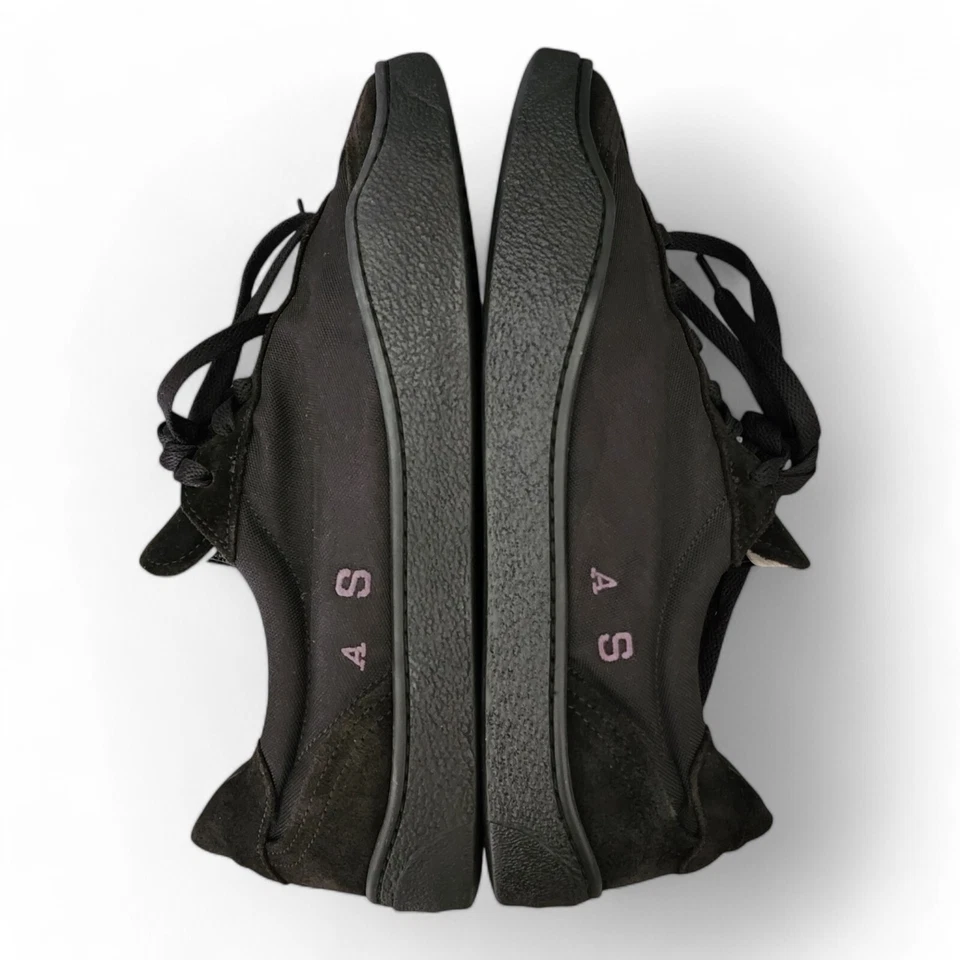 Zapatillas deportivas ACNE STUDIOS Lars de lona y gamuza para hombre talla US 8 EU 41 bajas negras Foto 4 de 4