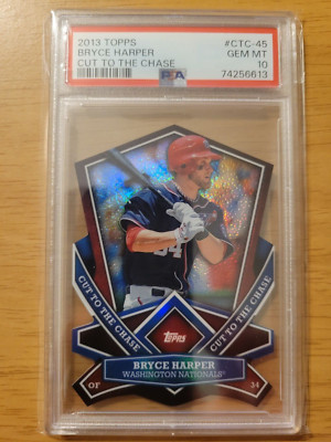 2013 Topps Chrome Bryce Harper Rookie Cut to the Chase Refractor #CTC-45 PSA 10