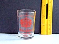 Vintage Holland House Of London 21/2 Inch Tall Glass Cocktail-Mix Jigger-excel.