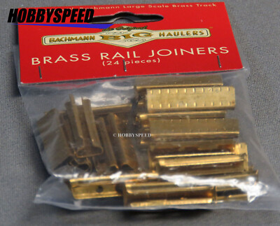 BACHMANN BIG HAULERS BRASS TRACK RAIL JOINERS LARGE G SCALE connectors BAC94657