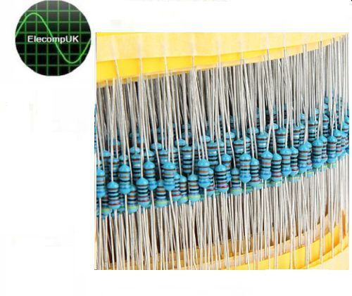 20 pcs 1/4 watt metal film resistors. +/- 1 % 162 values 0R-10M FAST ...