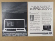 1981 NBI System 3000 Word Processor Computer vintage print Ad