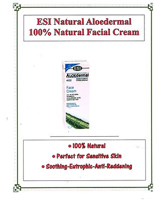 Premium ESI Aloedermal Facial Cream Super Moist Revitalizing 100% NATURAL 